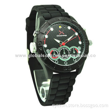 H.264, High-definition, Wearable Pin Hole Watch Camera with Night Vision, Video, Audio and Picture